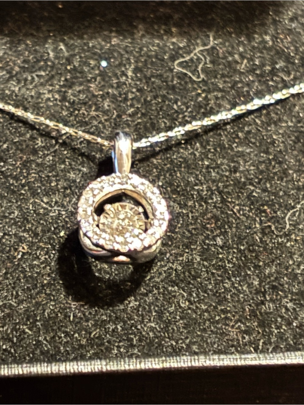 10 kt Kay’s Unstoppable 1/4 Diamond Pendant and 14 kt white gold chain